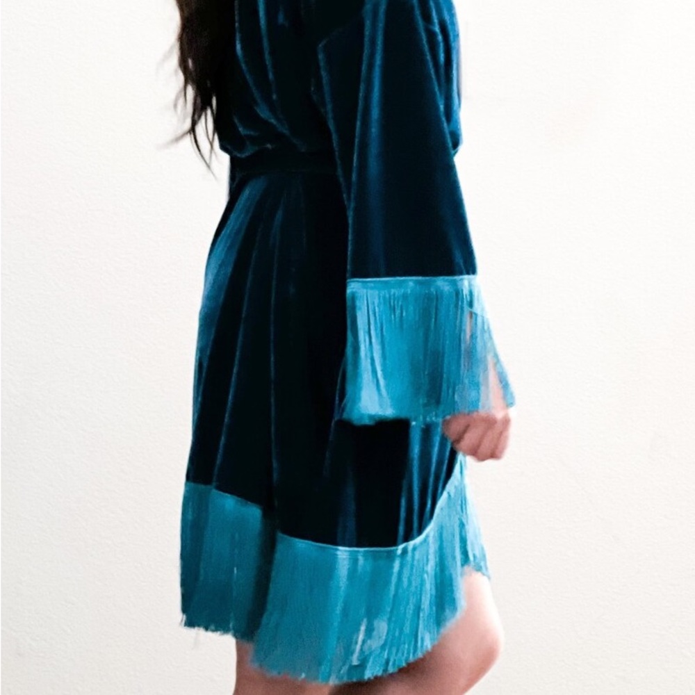 Velvet Fringe Robe